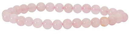 Garaulion Bracelet Quartz Rose 6 mm – Pierre Naturelle – Douceur & Harmonie – Bijou Discret et Élégant – Homme Femme – Marque Française