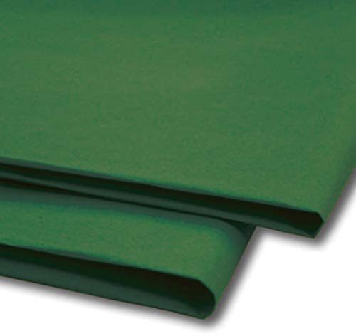 Sabco - Tissue Paper 100 Sheets, Gift Wrap, Mg and Acid Free, 20 X 30 Size, Wrapping Decorative Sketch and Cutting Paper for Art Craft & Packing. – Dark Green