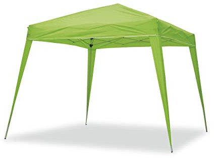 Wasabi - Carpa Plegable 3x3 m – Resistente al Agua - Incluye Vientos y Piquetas de Fijación - Estructura de Acero - Cenador para Jardín – Pérgola Playa - Camping Fiestas (Verde)