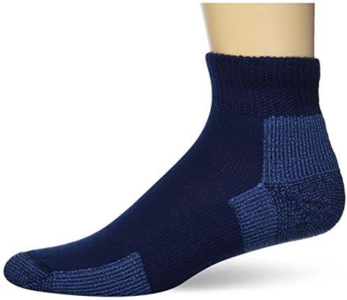 Thorlos Jmx Maximum Cushion Ankle Running Socks Calzini da Corsa, Marina Militare, M Unisex-Adulto