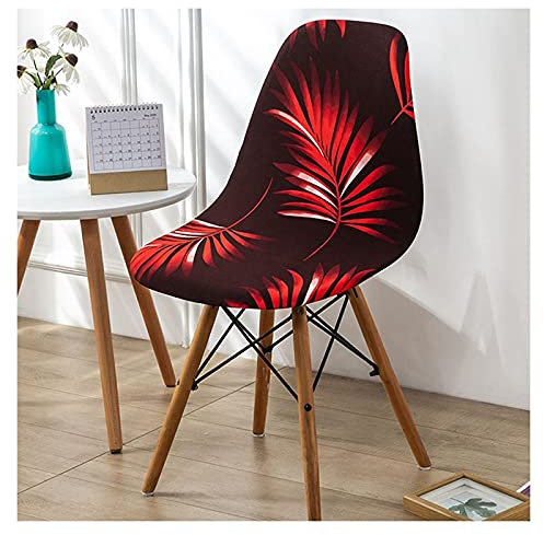 TGETBTTSR Schalenstuhl Bezug,Stuhlhussen 2/4 er Set Stretch Stuhlbezug Moderne Stuhlüberzug Abnehmbar Waschbar Spannbezug für Esszimmerstühle Schwingstuhl Hochzeit Büro Bankette Partys Deko