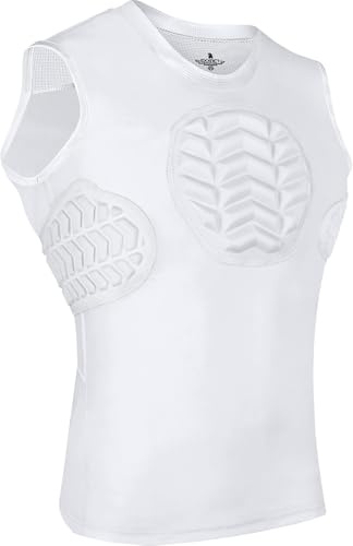 Exxact Sports Youth Baseball Chest & Rib Protector (White, YL)