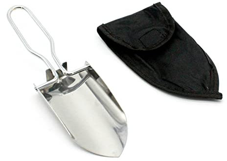 Folding Shovel Camping Shovel Multi-Function Mini Spade with Carrying Pouch for Outdoor Fishing Camping Hiking