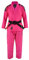 Playwell Erwachsene Pink Pro Damen Elite BJJ GI Uniform, mit weißem Gürtel, rose, F2