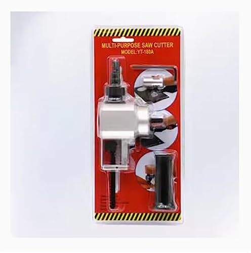 Jieotwice Cortador de Láminas de Metal Y Madera de Doble Uso, Placa de Hierro, Corte Y Apertura de Láminas de Hierro, Sierra Curva, Taladro Eléctrico Manual, Sierra para Madera(Blíster)