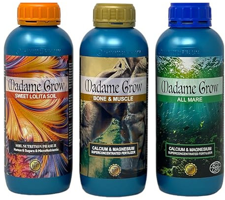 Madame Grow - Abono Universal para Plantas - Mejora Crecimiento y Floración - Para Todo Tipo de Semillas - 3 x 1 L