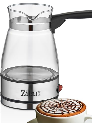 Zilan Moka - Caffettiera elettrica in acciaio inox, per caffè turco, capacità 500 ml
