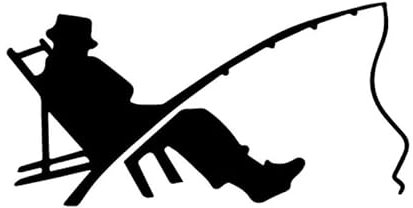 JIFENLI Autoaufkleber 15,9 cm * 8 cm Fischer Fisch Angeln Wurm Biss Haken Auto Aufkleber Dekor Vinyl Aufkleber Schwarz/Silber