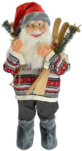 Stephans Möbelbörse 80cm Weihnachtsmann Santa Claus Nikolaus Weihnachten Figur Weihnachts Deko Weihnachtsmänner Saisonal Weihnachtsbaum Dekoration Christbaumschmuck Geschenk XXL - M2
