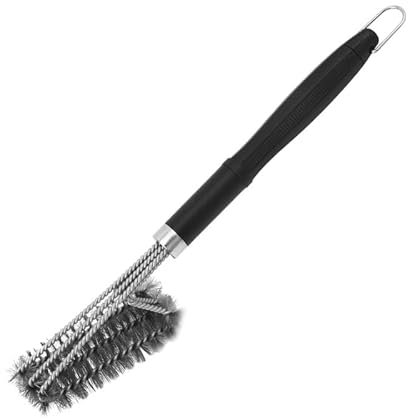 PQETBV Spazzola per Barbecue con Raschietto, Spazzola Barbecue In Acciaio Inox, Spazzola per Griglia in Acciaio Inox per Pulire Griglie, Forno da esterno, Teglie da Forno