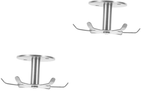 HOLIDYOYO 2piezas Gancho Giratorio De Cocina Inoxidable Colgador De Utensilios Para Instalación Gabinete Organizador De Perforación