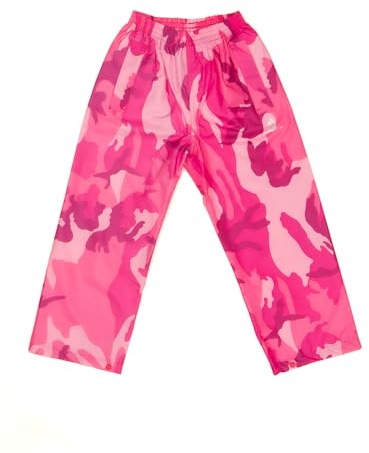 DRY KIDS Childrens Waterproof Over Trousers. Boys and Girls Rainwear for Outdoor Play
