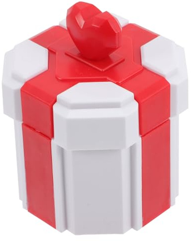 BATHVEVE Caja de Plástico y Fácil de Usar Forma de Corazón Reutilizable para Almacenamiento de Chuches y Dulces para Embalaje de Regalos y Manualidades
