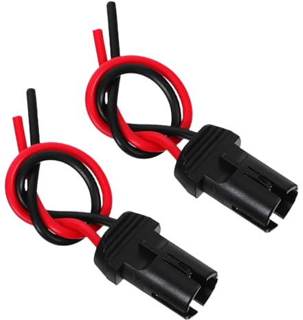 Porta Lampadina Auto T10 Connettore Estensione 2 Pezzi Nero | Filo in Rame e Gomma, Quadro Strumenti e Luci Plancia, Installazione Semplice