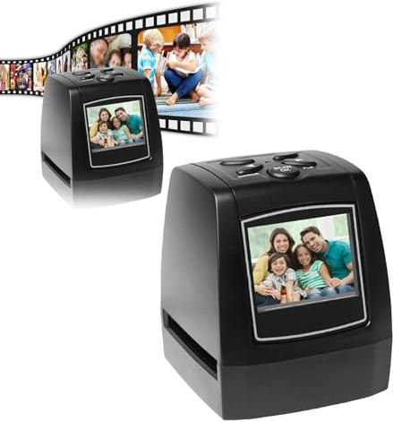 Old Film Scanner, Slide Scanner, 2.36-inch LCD Screen, Converts Negatives, Photo, Business Card to Digital Images