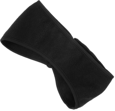 Mikinona Winter Sport Stirnband mit Ohrenschutz Winddicht Warm Komfortabel für Laufen Radfahren Wandern Schwarz Fleece Innenfutter Wiederverwendbar