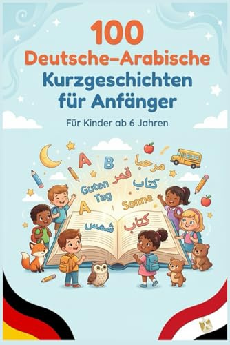 100 Deutsche–Arabische Kurzgeschichten für Anfänger: Einfache zweisprachige Geschichten zum Lesenlernen, Wortschatzaufbau und Deutsch–Arabisch Verstehen für Kinder und Anfänger
