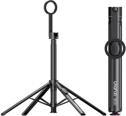 ULANZI SK-21 Trípode Magnético para Teléfono 180cm, Soporte Autodesplegable con 4 Patas, Palo Selfie Bluetooth, Compatible con iPhone 12-17, MagSafe y Samsung