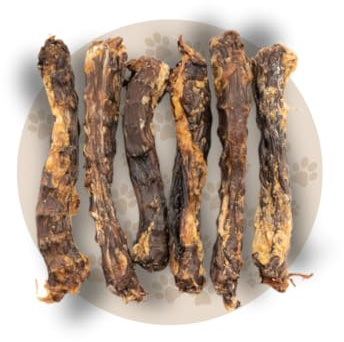 Warnick's Hundesnack Entenhälse getrocknet - 2 kg (2 x 1 kg) | Naturkausnack für Hunde aus 100% Ente - Fettarm & proteinreich - Beliebter Leckerbissen, schonend getrocknet