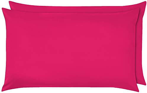 NIYS Luxury Bedding Coppia di federe in 100% cotone egiziano (fucsia)