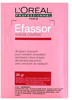 L'Oréal Efsor Reinigungstuch, professionell, entfernt nicht kompatible Reflexe, falsche Reflexe oder Überladung, Beutel mit 28 g