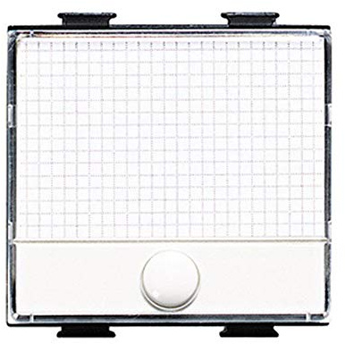 DOBO C2209 Modulo Pulsante portanome Bianco Targhetta, 1pz
