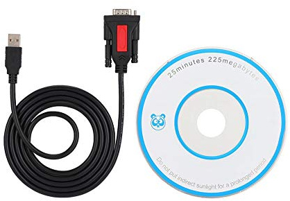 ASHATA USB zu RS232 DB9 Serial Port Adapterkabel, USB zu RS232 Serial Port Druckeranschluss USB zu 232 9-poliges serielles Port-Steckeranschlusskabel