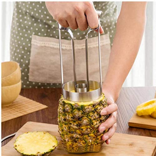 Casecover 1pc in Acciaio Inox Ananas Affettatrice Ananas Peeler Macchina di Verdure Frutta Parer Strumenti Nucleo Puller Peel Argento