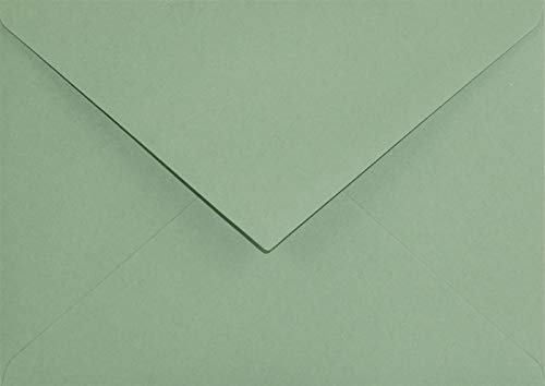 Netuno 500 Kuverts Grün DIN C6 11,4x16,2 cm edel und elegant | 120g Keaykolour Matcha Tea · hochwertige grüne Briefumschläge für Weihnachten, Advent, Nikolaus, Einladungen