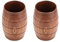 2 uds taza de cerveza de madera, jarra de cerveza en forma de barril de madera taza de madera pequeña taza de beber de madera Natural tazas de té de madera tazas de café de madera