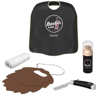 Smoby 7600320163 - Barber & Cut - Första Frisörset - Frisörset från Smoby Som Består av 5 Tillbehör, Från 3 år