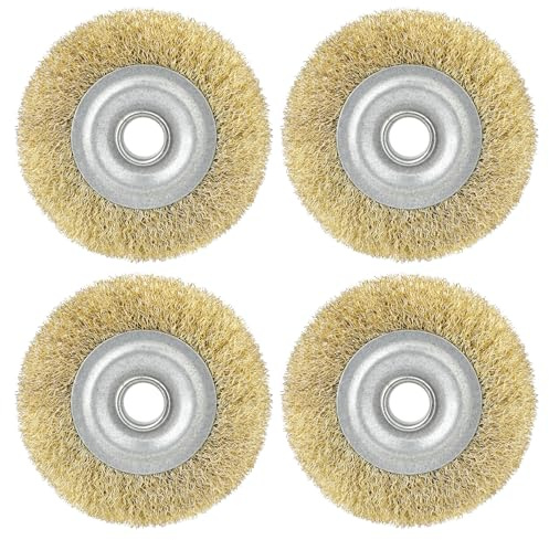 Multibrush Zubehör for GLORIA, Elektrischer Fugenreiniger, Fugenbürste für Garten, Fugenkratzer Unkraut mit 10cm Durchmesser - Hochwertige Messingbürste, kompatibel mit GLORIA Multibrush und Weedbrush