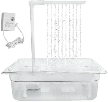 Vogelduschkabine Vogelbäder, Automatische Vogelbadewanne - Automatischer Papageienbadbrunnen Multifunktionaler Duschbrunnen Mit Mehreren Wasserhähnen, Käfigzubehör Für Graupapageien, Nymphensittiche