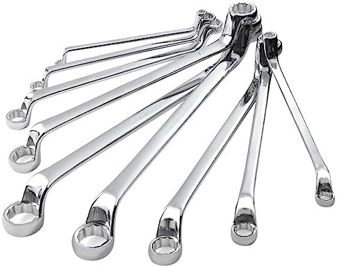 HESHUWEN Set Chiavi Inglese 1 PCS Box End Wrench Dual Head Double End Ring Spanner 45 Gradi Offset Ring 5.5-18MM Strumento Manuale Chiavi Inglese(5.5-7mm)