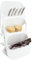 SHAIDOJIO 1PCS Tea Bag Organizer, 3 Layer Plastic TeaBag Coffee Capsule Storage Holder, White Tea Packet Rack, Tea Bag Coffee Station Stand, Teabag Shelf for Cabinet Countertop