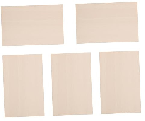 HAPINARY 5 Stück Diy Holzbretter Für Handwerk Unfertige Holzblöcke Aus Pappel Naturholzbretter Zum Bemalen Oder Bekleben Diy Bastelplatte Für Personalisierte Projekte