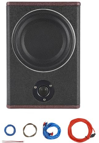 ACROSSPART 600W Subwoofer Auto, Untersitz Subwoofer Auto, 8 Zoll Bass Box Aktiv Subwoofer, Multifunktionales Audio für Vans, Jeeps, SUVs