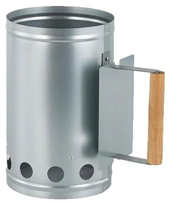 Anluomania Accendino per Barbecue, Ciminiera di Accensione Barbecue, Ciminiera Accenditore, Diametro 16cm E Altezza 27cm, per Accensione Rapida, per Camino e BBQ