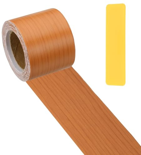 PATIKIL Cinta De Reparación De Veta De Madera 5cm x 33ft Parche Cereza Roja | De Reparación Texturizado Realista, Cinta De Madera Para Pelar Y Pegar, Para Piso Puerta Ventana Muebles Mesa