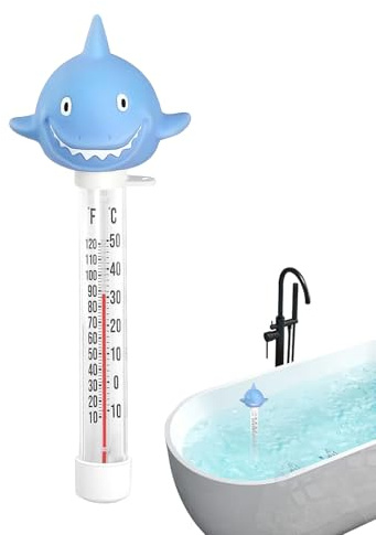 Schwimmendes Thermometer für Pool, Badethermometer, schwimmendes Werkzeug, Temperaturmessung, Badewanne, Pool, Innen- und Außenbereich, Aquarium, Teich
