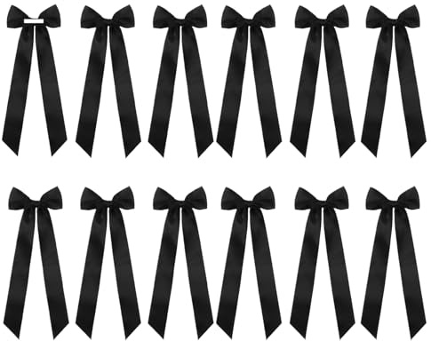 Wine Glass Ribbon Bows - Satin Ribbon Bow Candle Decorations,Pre-Tied Bowknot Adhesive Party Supplies for Dinner Present Wrapping Date Night Birthday