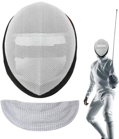 Sombrero de esgrima, protección facial de esgrima - Máscara de esgrima - Máscara de esgrima, casco de esgrima, transpirable, seguro, equipo sólido para niños y adultos