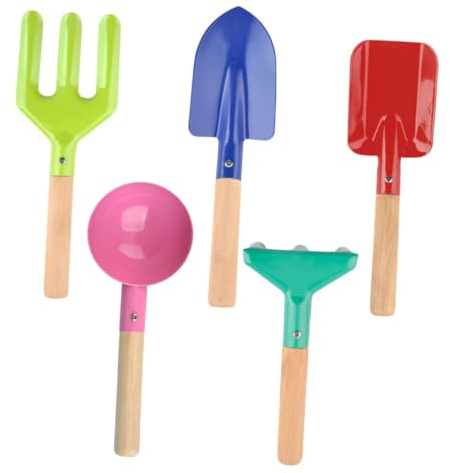 Toyvian Outils de Jardin avec Petite Pelle Truelle à Main et Râteau pour Jardiner et Cultiver