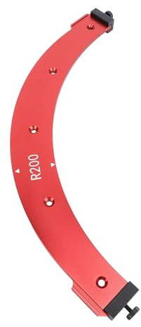 EIMSOAH Gabarit de Routeur à Gabarit de Rayon, Outil de Routage D'angle Efficace en Aluminium pour Armoire à Bois, en Alliage Durable, pour les Menuisiers
