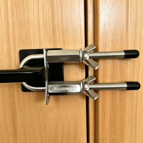 Verrou de porte portable robuste pour portes à ouverture vers l'extérieur, dispositif de sécurité en acier inoxydable pour la sécurité des voyages, hôtel, maison, appartement