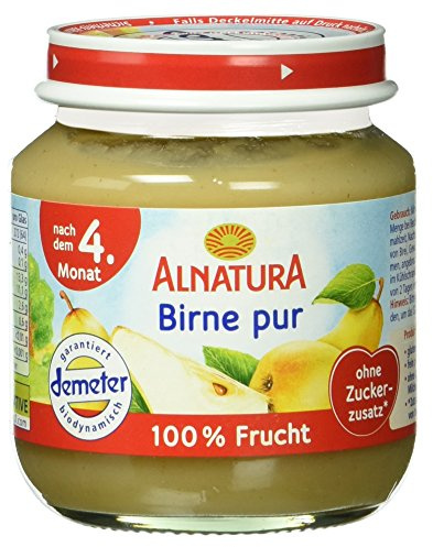 Alnatura Bio Birne pur, nach dem 4. Monat, 125g