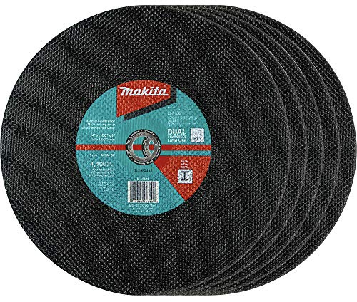 Makita B-57598-5 14 x 1 x 3/32 Abrasive Cut-Off Wheel, 5/Pk