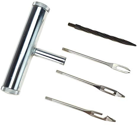 Stix Reifenreparatursatz 4-TLG 4-in-1 T-Griff PKW Pannenset | 4-teilig, 4 in 1, mit T-Griff, Werkzeug Pannenset für PKW, KFZ und Auto
