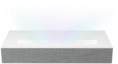 LG CineBeam Vidéoprojecteur Laser HU85LS Focale Ultra Courte pour Home Cinema, 2700 Lumen, 4K UHD 2160p, Projection Entre 90~120, LG Smart webOS 4.5, Bluetooth Audio, Haut-parleurs intégrés