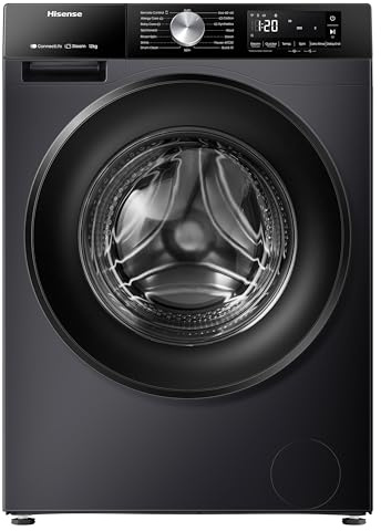 Hisense 3S Series WF3S1243BB3 12kg WiFi Connected Washing Machine with 1400 rpm - Black - A Rated